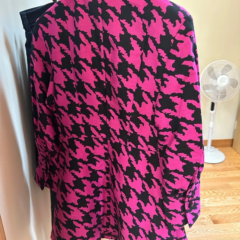 Elzinga pink/black Houndstooth Dress - Picture 4 of 6